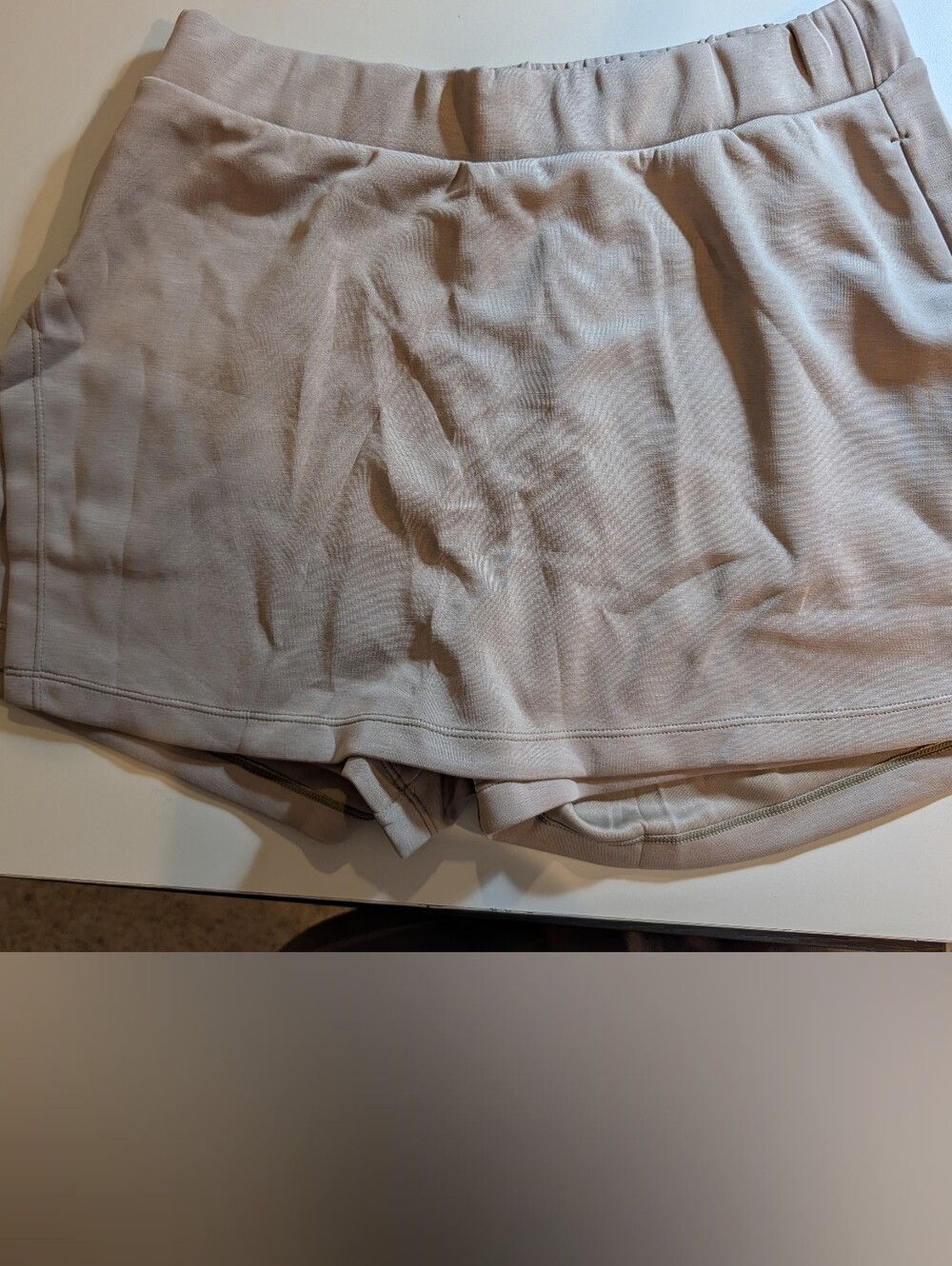 Ododas Women’s Large Skort in Light Beige - Stretchy Everyday Activewear NWT